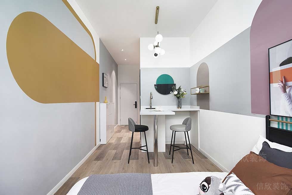 现代简约风格公司总经理办公室休息区设计图