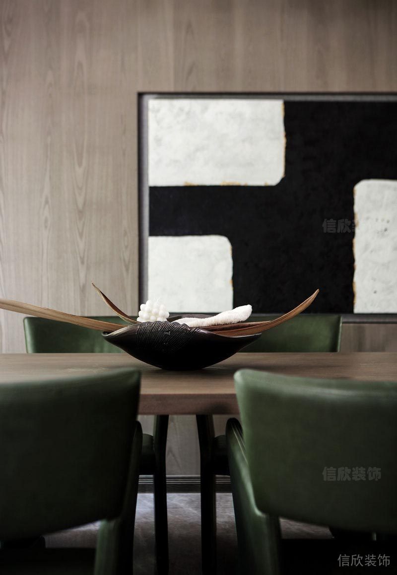 深圳蛇口家庭新房全包装修方案餐厅餐桌