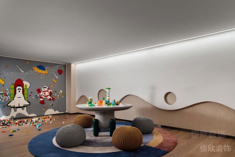 深圳龙华家庭新房全包装修方案负一层儿童娱乐室