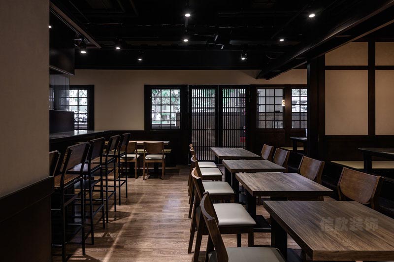 深圳南山日式风格餐厅装修元素概念