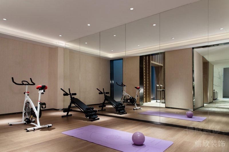深圳龙华家庭新房全包装修方案负一层健身房