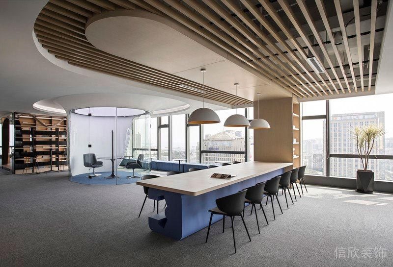 造型多变的世界金融中心写字楼办公室装修设计