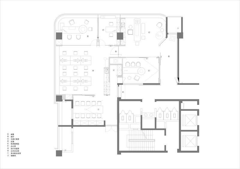 深圳市福田区办公室平面图