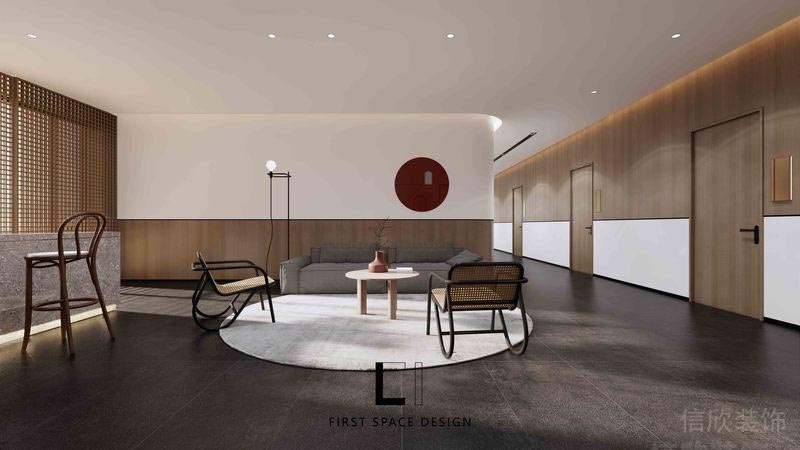 福田餐厅装修私房菜设计效果图咖啡室沙发