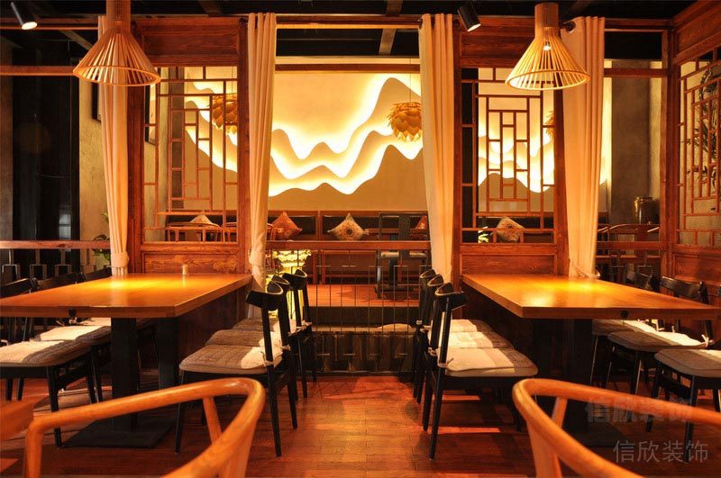 福田主题餐厅装修设计效果图用餐区