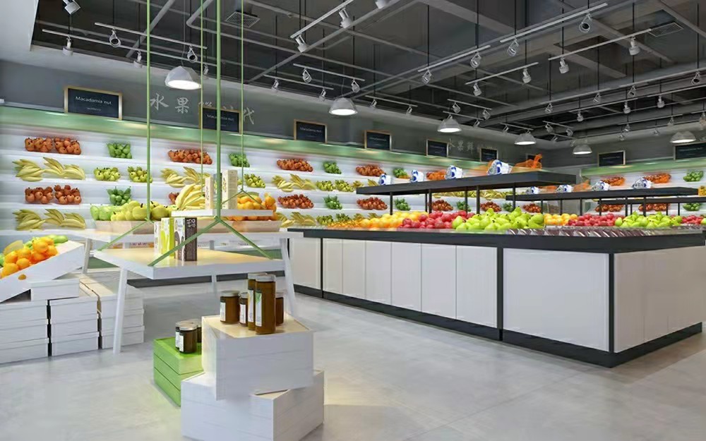 深圳盐田水果店大厅装修案例