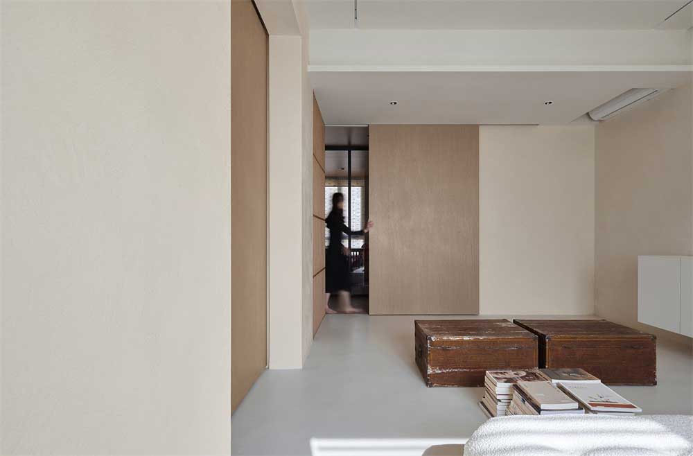 深圳南山500平方极简风格办公室装修休闲接待室空调设计