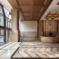 深圳宝安1000平方轻奢风格写字楼大堂装修空调暖通系统