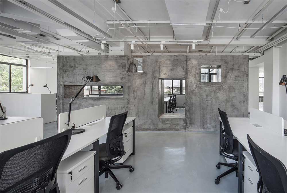 深圳龙岗300平方极简风格办公室装修办公区
