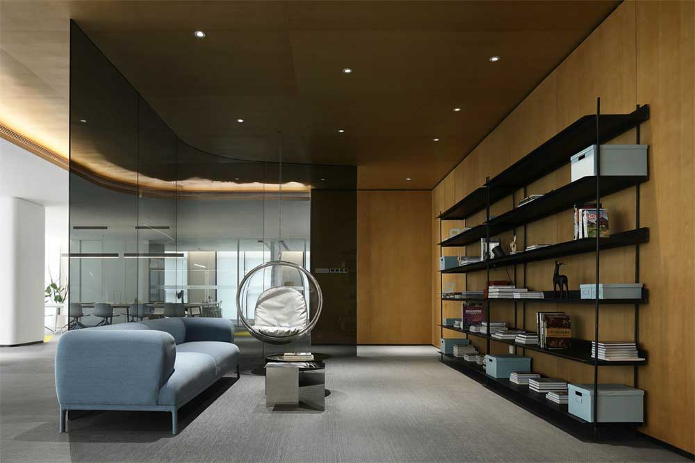 深圳市宝安1000平现代风格办公室装修设计阅读区