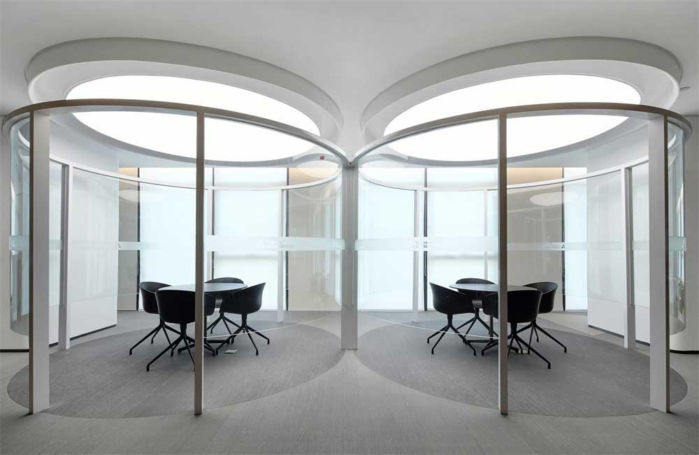 深圳市宝安1000平现代风格办公室装修设计小会议室