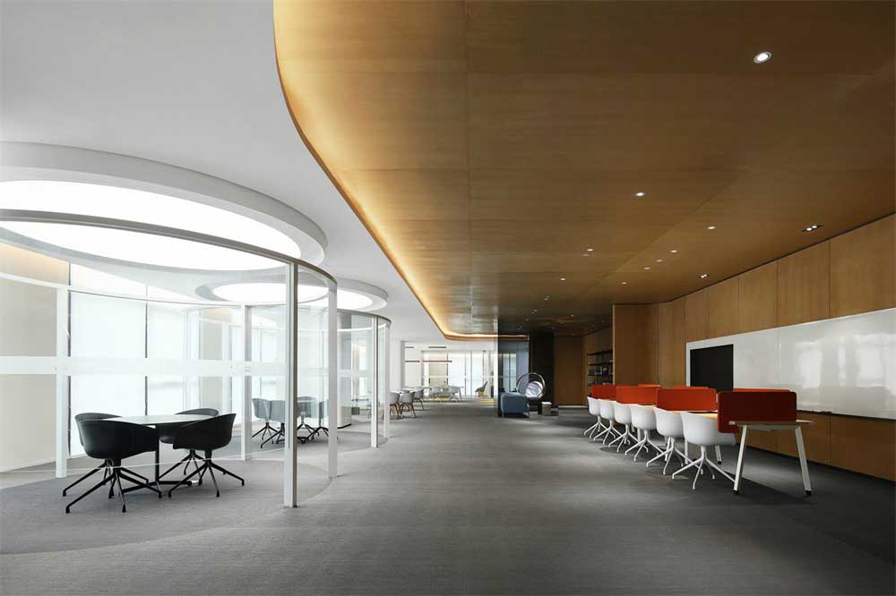 深圳市宝安1000平现代风格办公室装修设计大厅