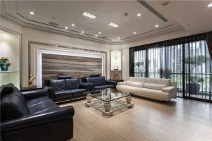 深圳龙华新区简欧风格家居装修设计客厅效果图
