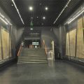 阶梯式过道博物馆艺术展玻璃温度恒温展柜效果图