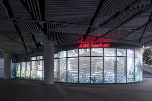 深圳市宝安区福永大白兔全球首家旗舰店装修设计商场外立面