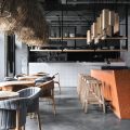 深圳市宝安中心区个性自然风超美国外餐饮店铺设计厨房