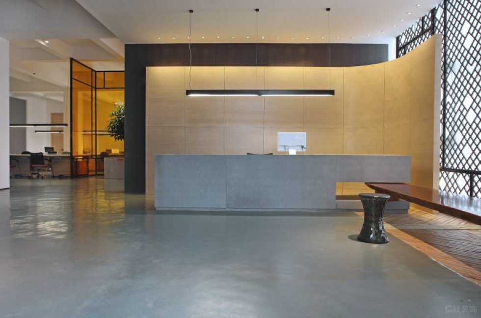 深圳罗湖国信证券大厦简约风格办公室装修案例前厅