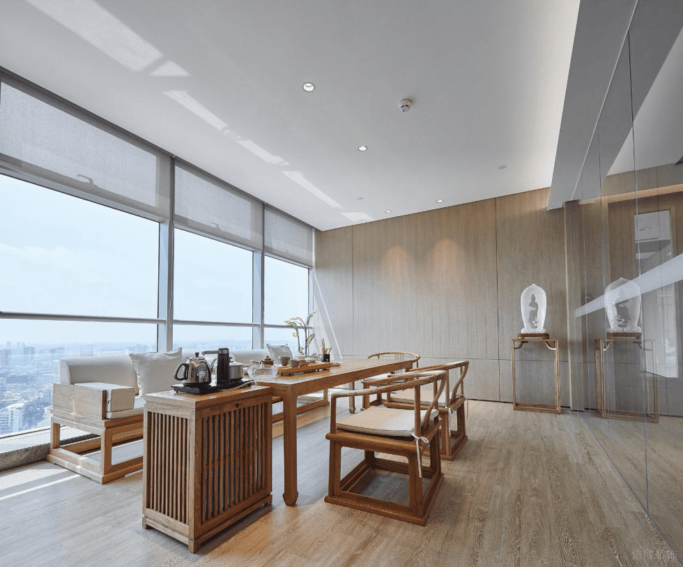 深圳南山濠盛商务中心1100平方米现代混搭风办公室装修案例茶室
