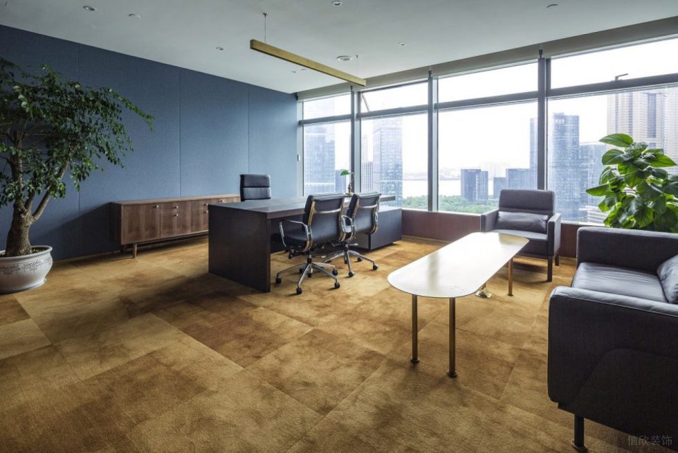 深圳宝安立新湖创意园1000平方米极简主义现代风办公室装修案例经理办公室