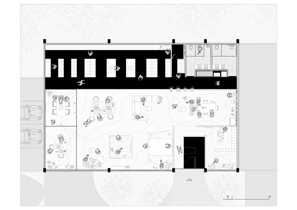 深圳罗湖区金光华广场办公室装修 人员动线图