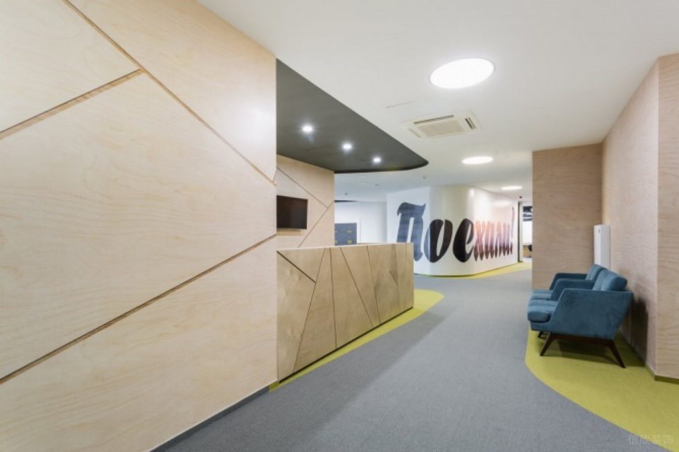 深圳南山世外桃源创意园900平方米简约主义北欧风办公室装修案例前厅效果图