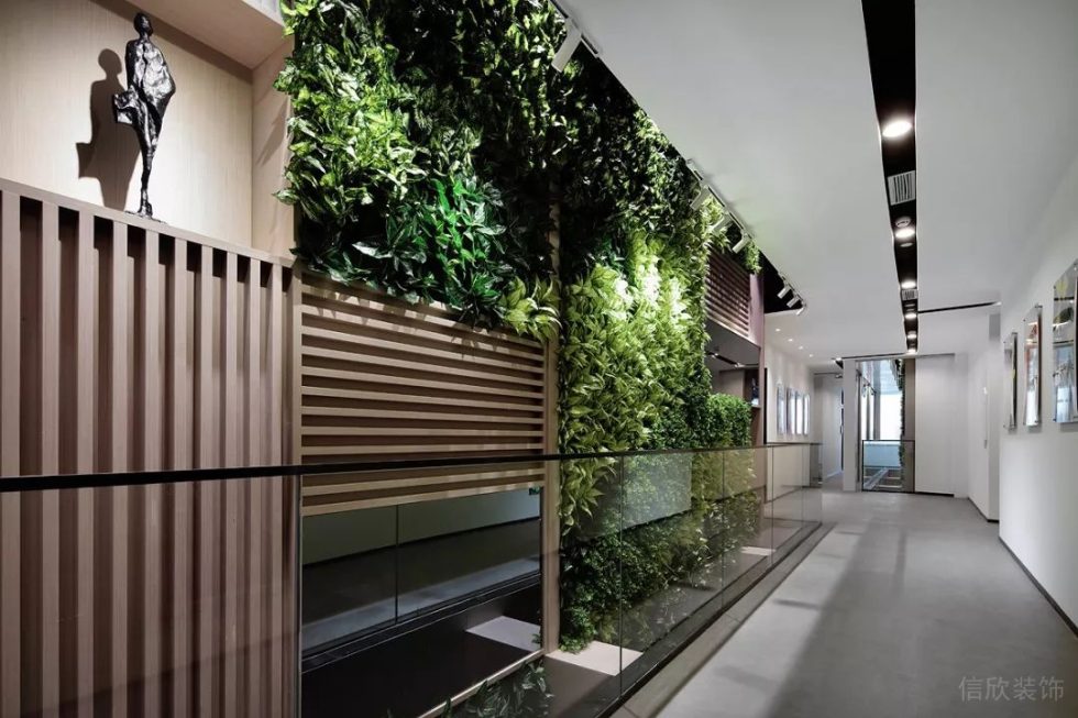 深圳南山天珑大厦3000平方米简约主义自然风办公室装修案例过道