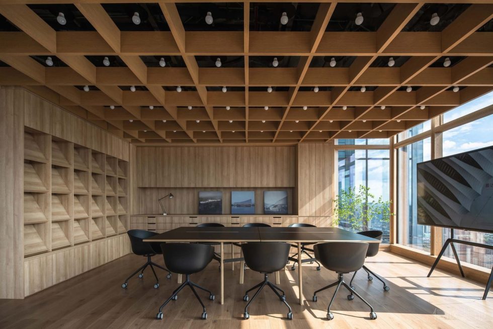 大新时代大厦北欧时尚风格办公室装修设计方案 会议室