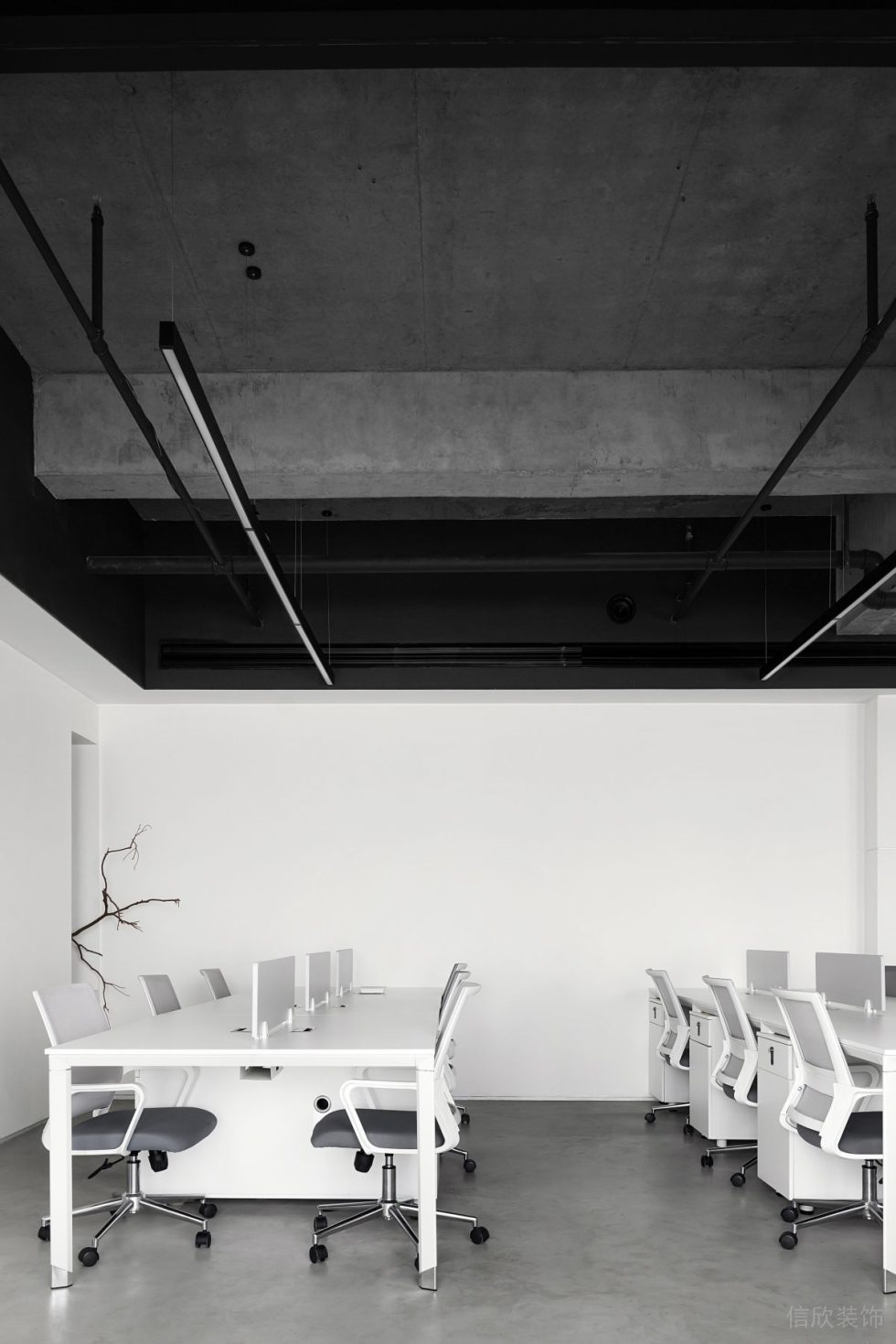 嘉安达大厦北欧工业风办公室装修设计 开放式工作区