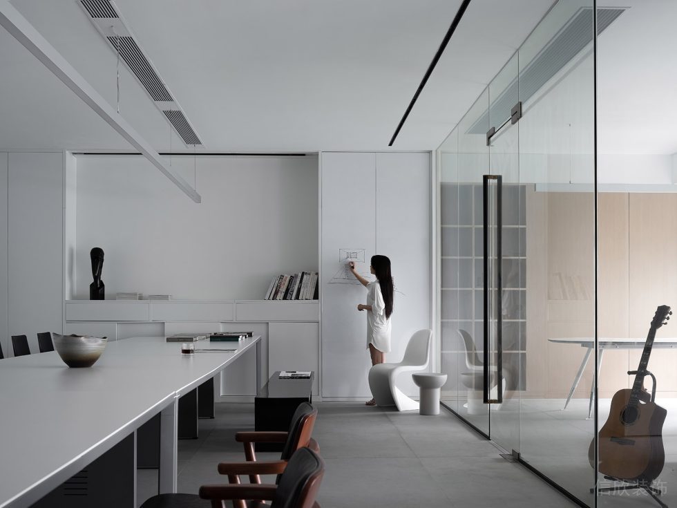 朗科大厦北欧简约风格办公室装修设计案例 工作区 (2)