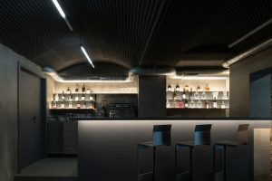深圳龙华复古工业极简风酒吧吧台装修设计