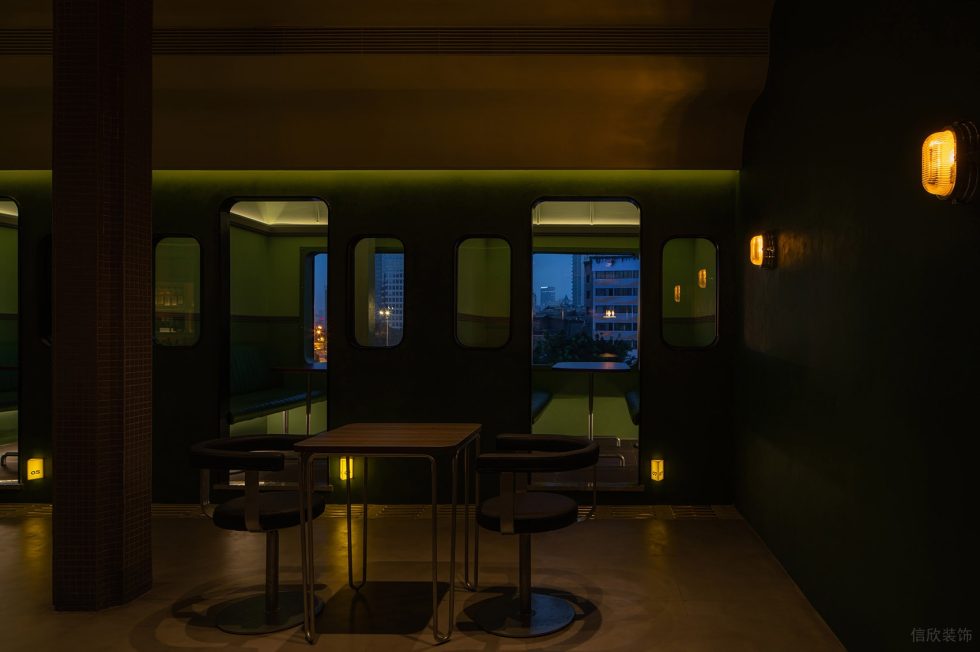 深圳罗湖区休闲风格酒吧黄色点缀灯光散台装修设计
