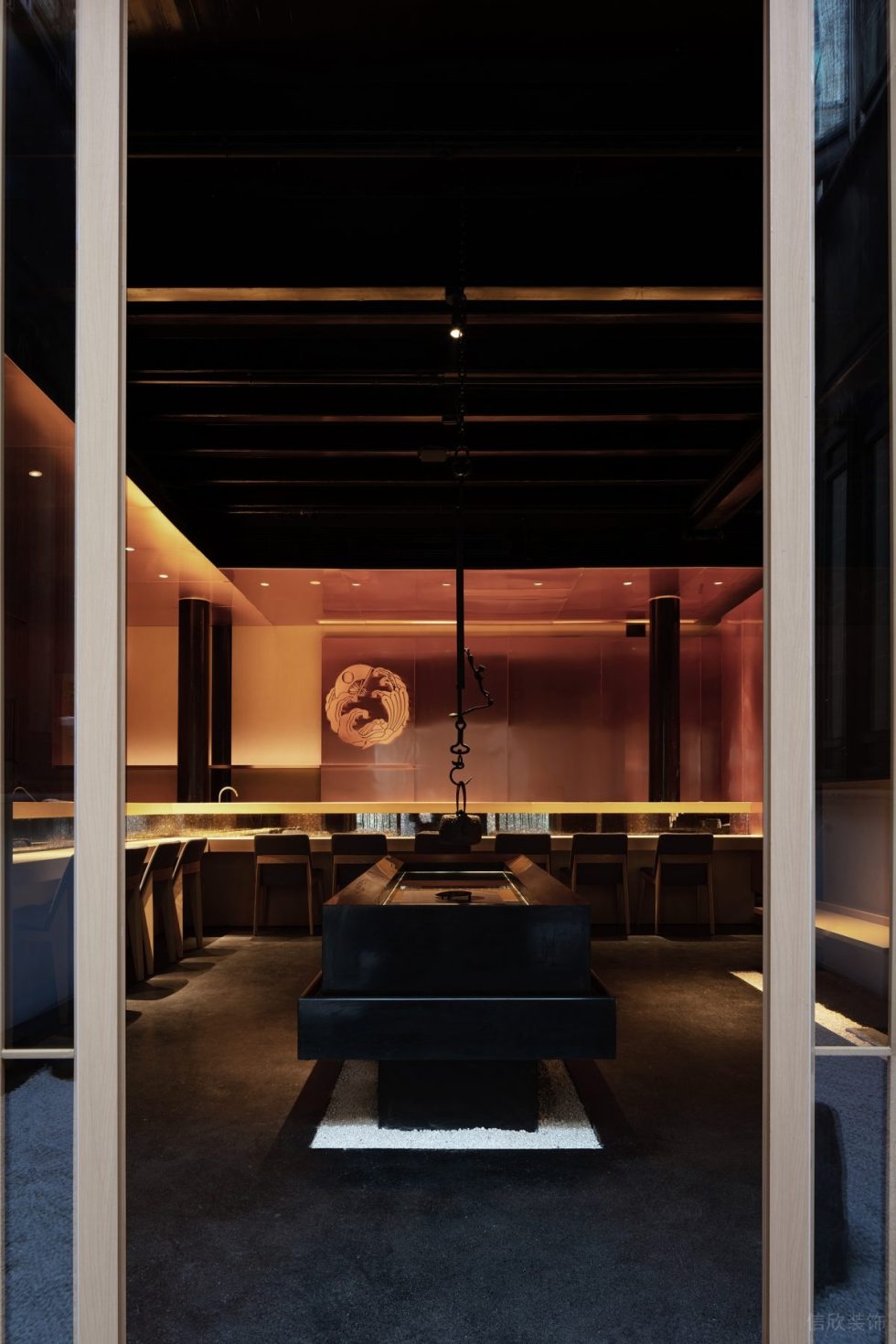 深圳龙华日式禅意餐厅寿司多人用餐区设计装修