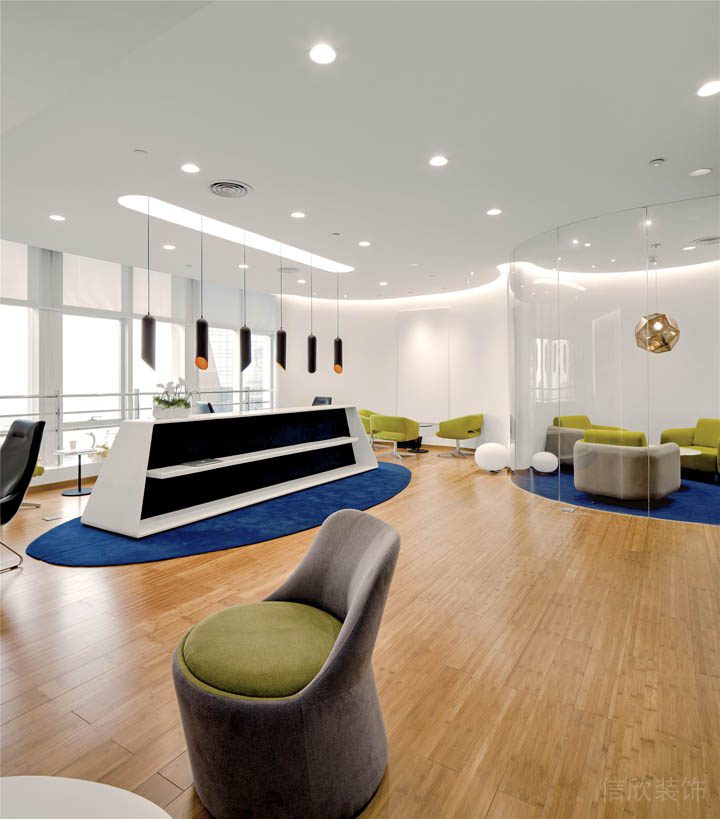 深圳南山赛西科技大厦800平方米后现代极简风办公室装修案例休闲会客厅