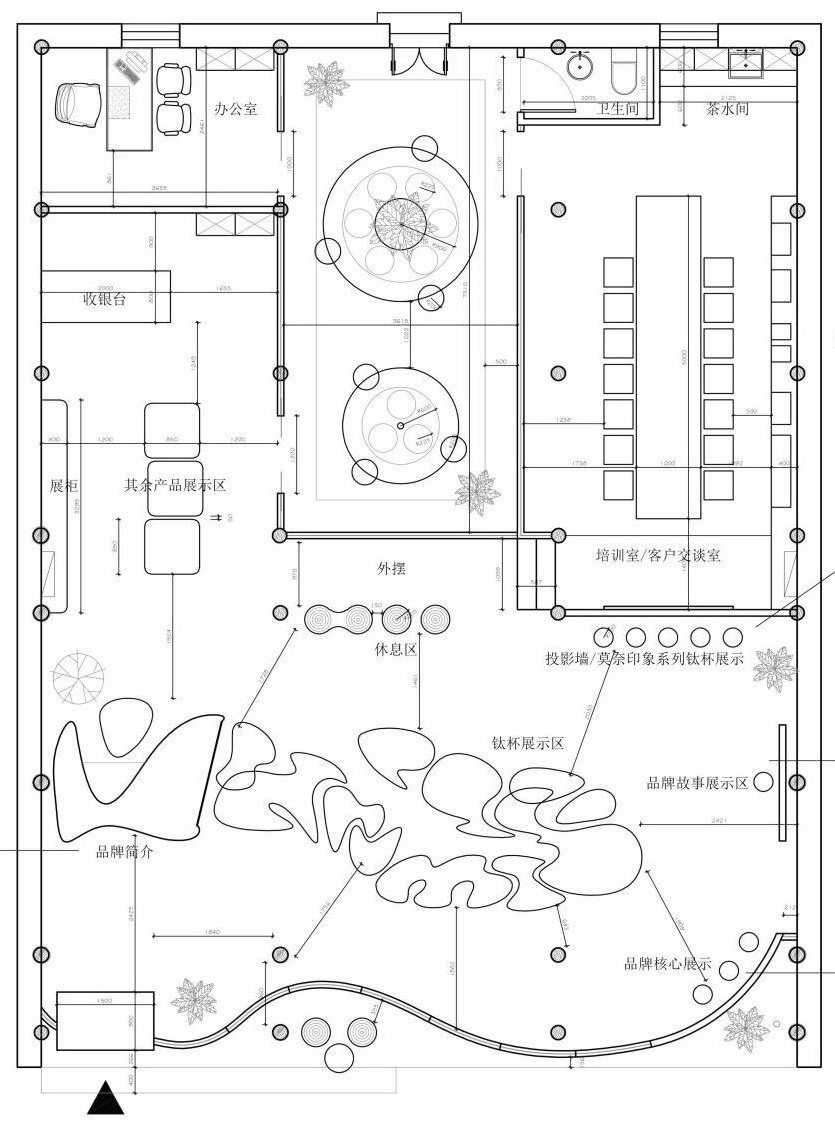 150平方办公室装修设计平面图