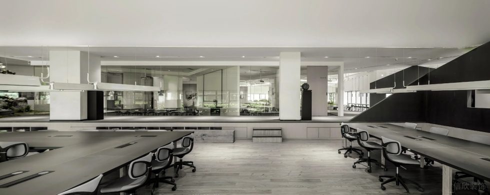 现代园林景观办公室装修设计 公共办公区