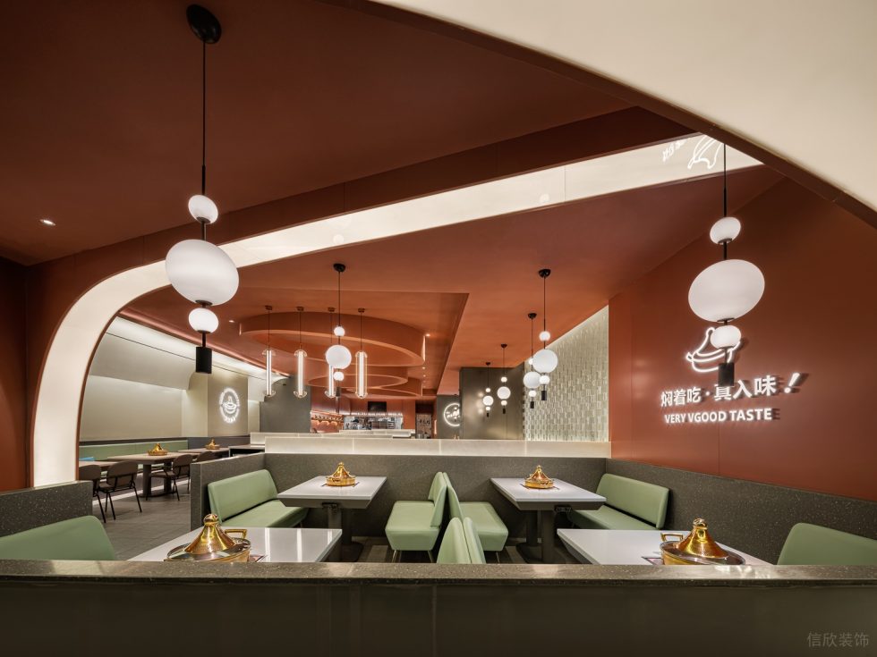 简约现代风餐饮店大气造型空间装修设计