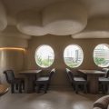 深圳南山洞穴造型餐厅褐色用餐区装修设计