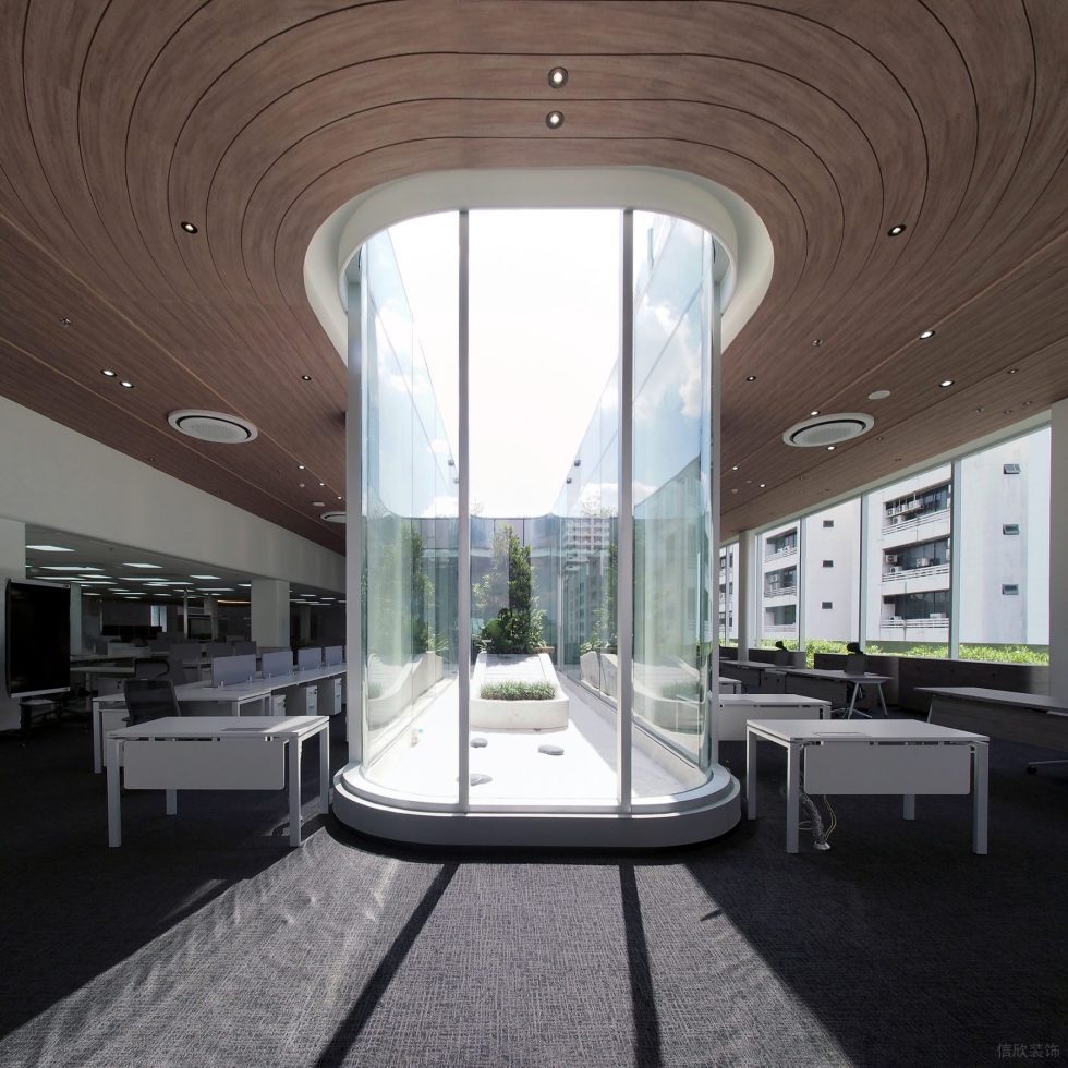 现代时尚办公室装修设计 阳光天井