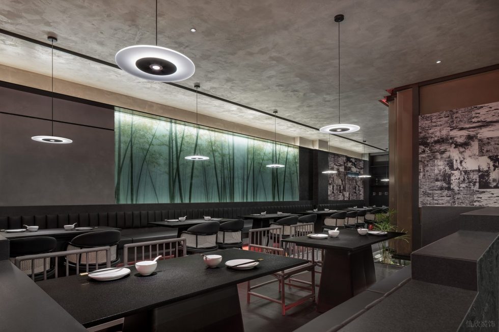 新中式中餐厅写意大堂设计装修