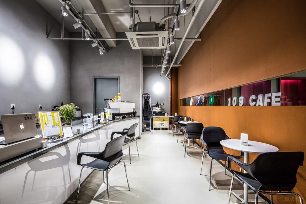 混搭时尚工业风办公室装修设计黯淡色咖啡厅