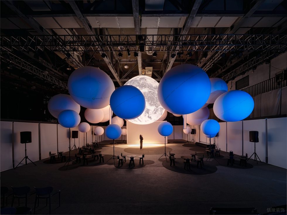 世界观对话空间展厅装修设计 球体造型装饰