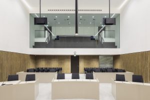 素雅现代风办公室装修设计白木色培训室效果图