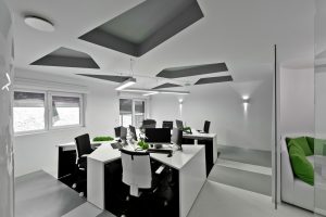 雅白现代风办公室装修设计白色调办公区效果图