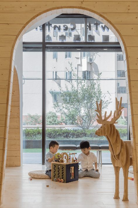深圳南山区西丽少儿艺术兴趣培训学校拱形门洞设计图