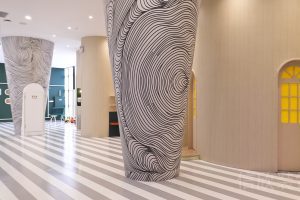 深圳市龙华区理想时代大厦同心游泳馆装修设计走廊设计