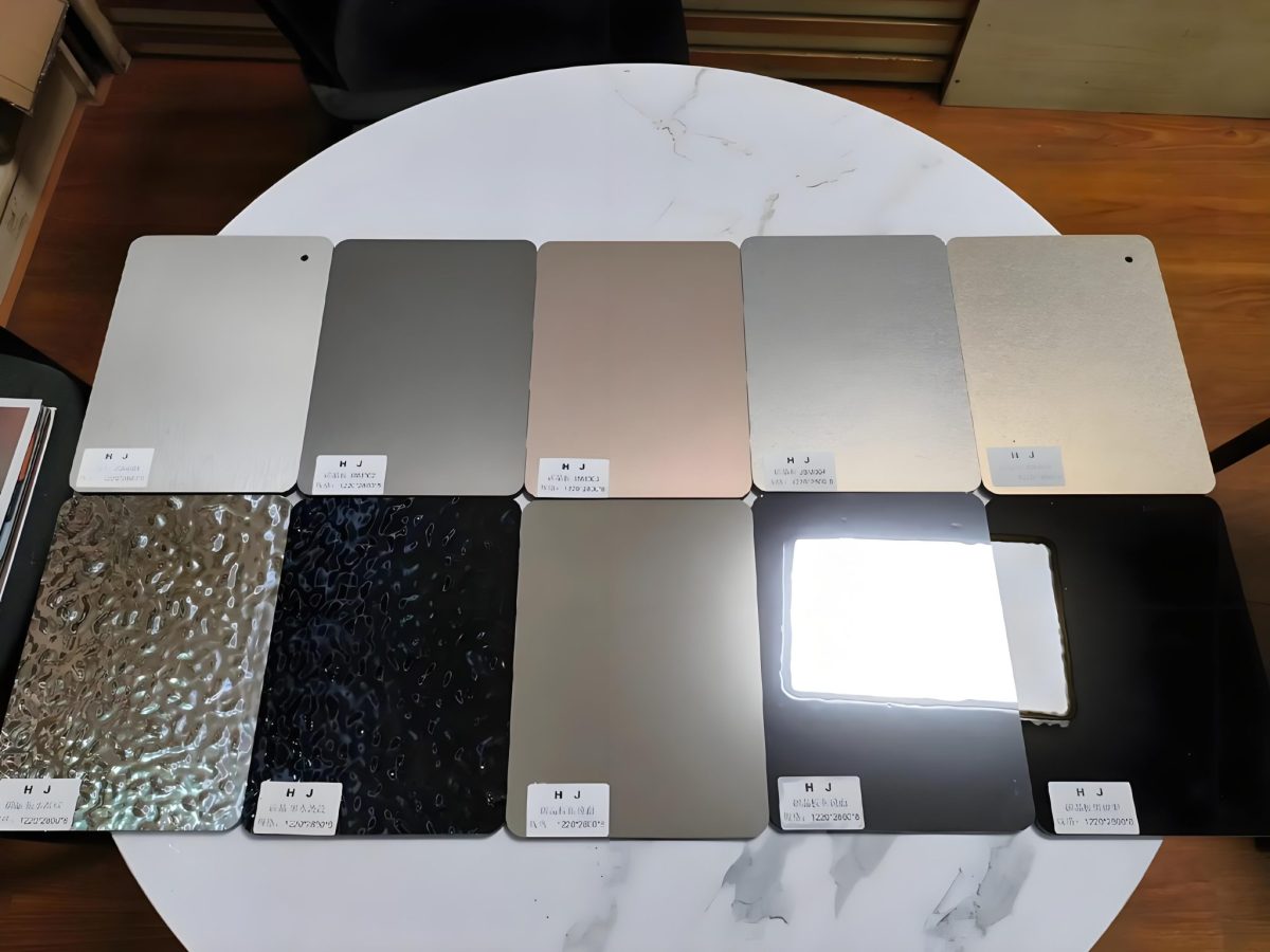 碳晶板金属边色卡